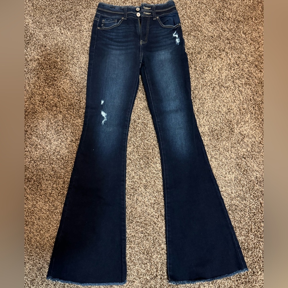 KanCan Dark Blue Flare Jeans